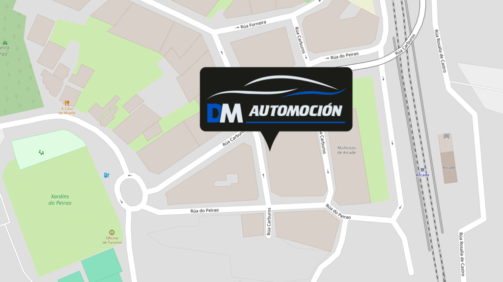 Mapa de localización de DM Automoción. Rúa Carburos, 6, Bajo - Arcade (Pontevedra)